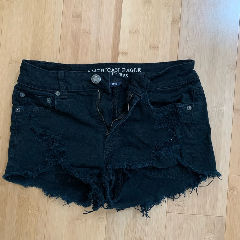 American eagle high waisted ripped shorts